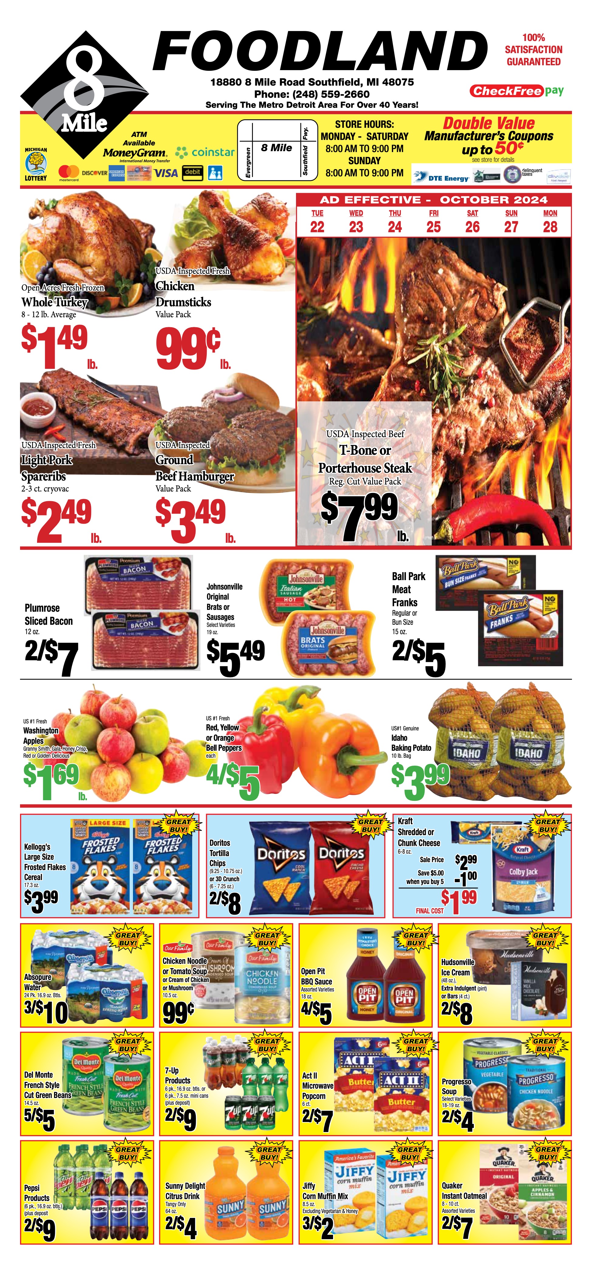 Weekly ad circular for 8 Mile Foodland