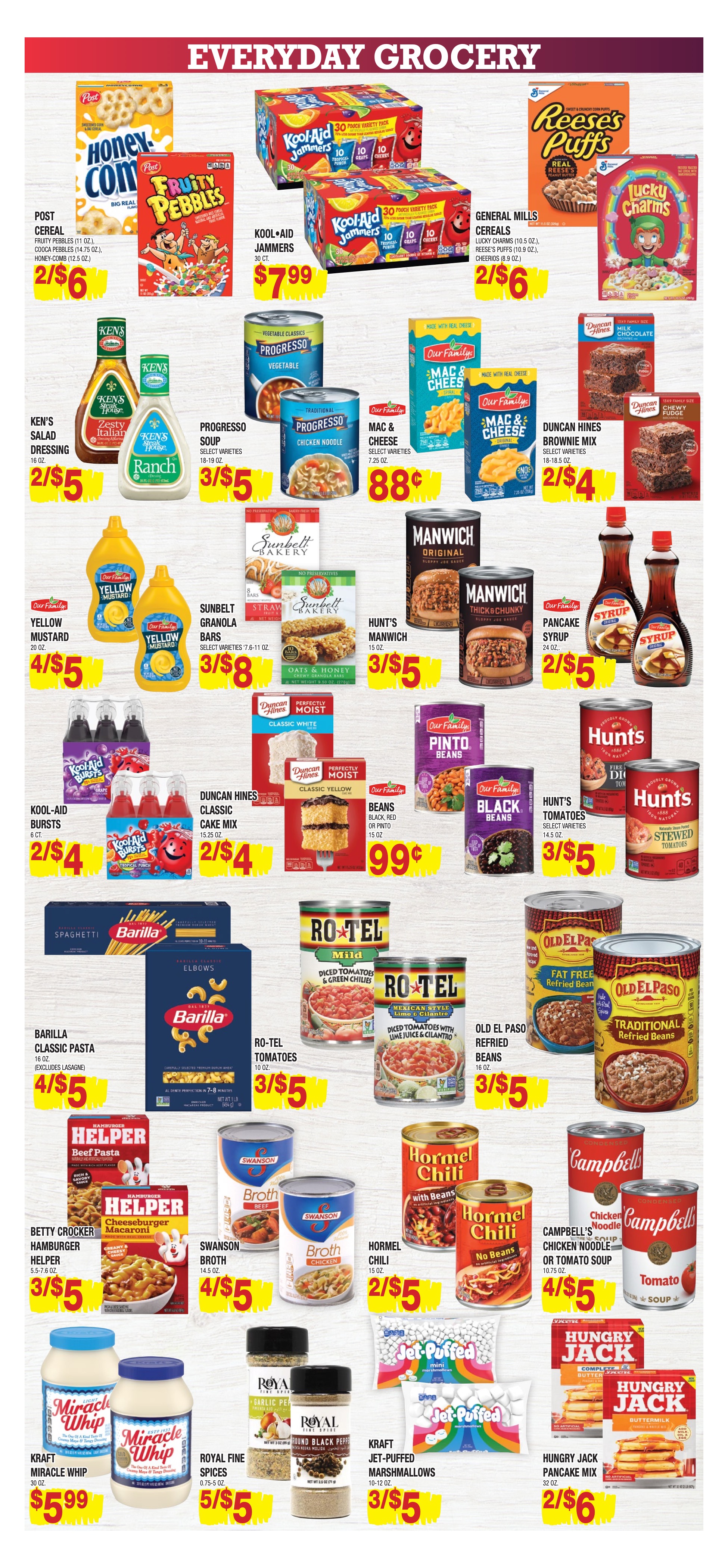 Weekly ad circular Big Top Markets