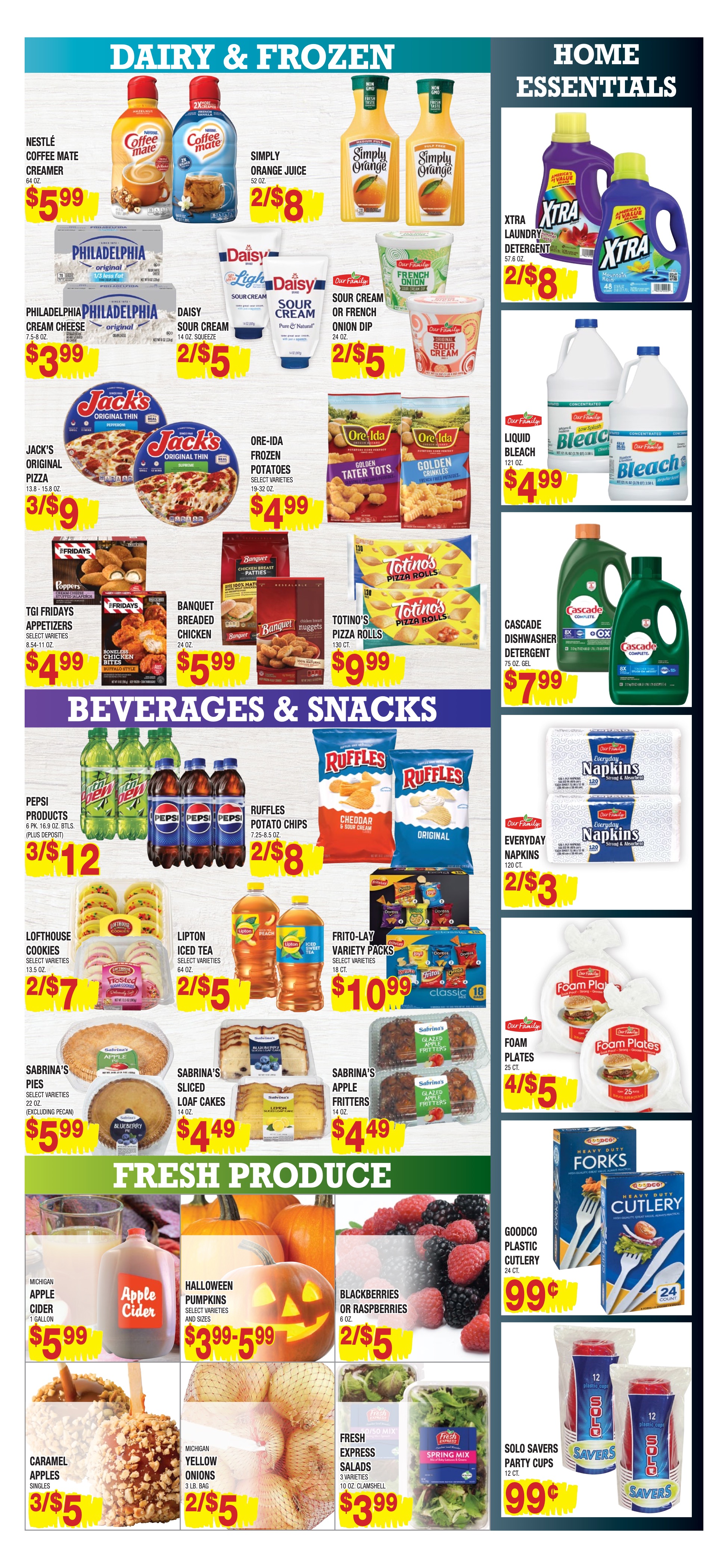 Weekly ad circular Big Top Markets