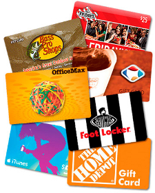 Gift cards at Tenuta's Food Lane