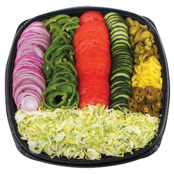 Deli trays at Vinckier Foods